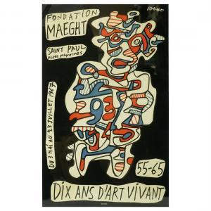 DUBUFFET Jean,Art Poster, Dix Ans D'art Vivant, Foundation Maegh,1967,Kodner Galleries 2019-08-01