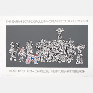 DUBUFFET Jean,Exhibition Poster for the Museum of Art Carnegie I,1974,Gray's Auctioneers 2017-11-29