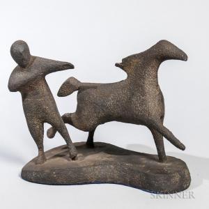 DUCA Alfred Milton 1920-1997,Figure with Horse,Skinner US 2018-06-21