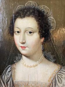 DUCAYER Jean 1635,Portrait de femme au collier de perles,Osenat FR 2021-11-27