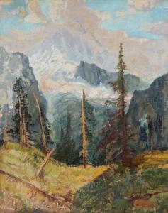 DUCHAJOVÁ ŠVEHLOVÁ ŽELA 1880-1955,Mountainscape,Shapiro Auctions US 2020-11-07