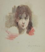 DUCHAMP LOUIS,Study of a girls head and shoulders,Fieldings Auctioneers Limited GB 2012-01-14