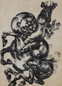 DUCHANEE THAWAN 1939-2014,Untitled (Tiger Bites Horse),1997,Christie's GB 2022-12-01