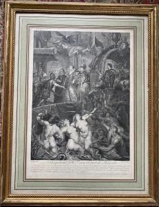 DUCHANGE Gaspard,Le débarquement de la Reine au port de Marseille,1710,Adjug'art 2022-10-29