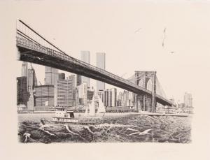 DUCHEIN Delbart 1942,Brooklyn Bridge,1980,Ro Gallery US 2009-12-01