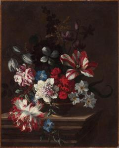 Duchemin Catherine 1630-1698,Vase de fleurs sur un entablem,Artcurial | Briest - Poulain - F. Tajan 2018-03-21