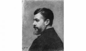 DUCHESNE Émery 1847,Autoportrait (1897),1897,Binoche & Maredsous FR 2000-05-23