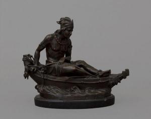 DUCHOISELLE 1800-1800,Indien dans sa pirogue,Piguet CH 2012-03-14