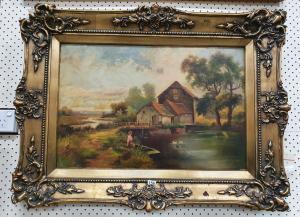 DUCKER J.M.,Untitled (Millhouse scene),1917,Raffan Kelaher & Thomas AU 2022-08-15