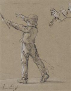 DUCLAUX Jean Antoine 1783-1868,Jeux d'enfant; Portrait de femme,1865,Etienne de Baecque 2021-11-29