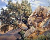 DUCLERE Teodoro 1812-1867,Studio di rocce a Massa Lubrense,1859,Vincent Casa d'Aste IT 2020-03-05