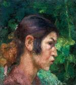 DUDAS Jeno 1902-1991,Portrait of a girl,Nagyhazi galeria HU 2017-05-30