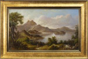 DUDGEON Thomas 1804-1880,THE VIEW TO A LOCH AND MOUNTAINS,McTear's GB 2018-12-09
