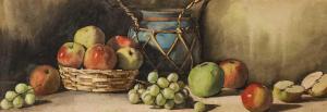 Dudley Arthur 1864-1915,Still life with fruit,1891,Tennant's GB 2022-02-12