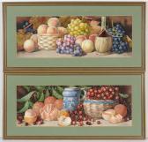 Dudley Arthur 1864-1915,Two Panoramic Still Life with Fruit,Anderson & Garland GB 2022-07-21