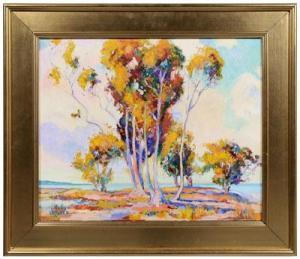 Dudley Slay III James 1953,Eucalyptus Trees on the CaliforniaCoast,Brunk Auctions US 2010-07-10