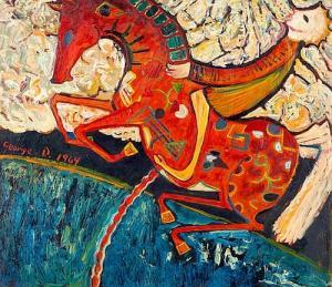 DUERDEN George 1926-1990,THE HORSE OF FLOWERS,1969,GFL Fine art AU 2017-05-30
