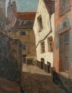 DUERINCKX Adrien Paul 1888-1938,Street in Brussels,1932,Bonhams GB 2009-05-19