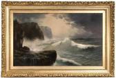 DUESSEL Henry A 1858-1919,A view of Blackhead, Monhegan Island, Maine,Eldred's US 2017-04-06