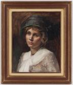 DUFAUX Frederic 1852-1943,Etude de jeune femme,Piguet CH 2013-12-11