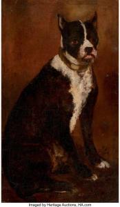 DUFEU Edouard Jacques 1836-1900,Portrait of Coqeutte, a Terrier,Heritage US 2023-03-09