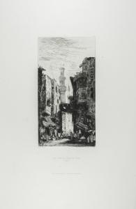 DUFEU Edouard Jacques 1836-1900,Rue Souk-El-Sekah au Caire,1863,Gonnelli IT 2014-12-13