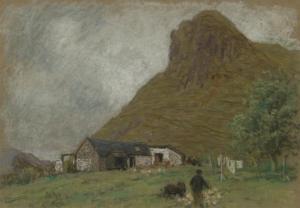 DUFF John Robert Keitley 1862-1938,LANDSCAPE WITH BARN,Ross's Auctioneers and values IE 2023-07-19