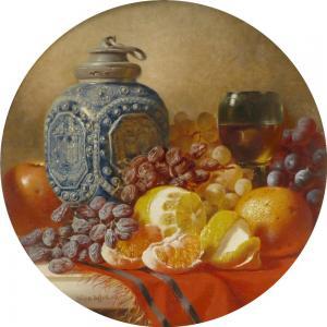 DUFFIELD William D 1816-1863,Still life with fruit, roemer, and jar,1853,Woolley & Wallis 2021-08-11
