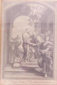 DUFLOS Claude 1665-1727,the Virgin and Saint Elizabeth,Crow's Auction Gallery GB 2019-10-09