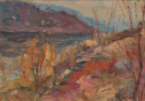 DUFOUR André 1939,Autumn landscape,1984,Aspire Auction US 2016-09-10