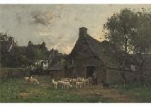 DUFOUR Camille Emile 1841-1933,Landscape,Mainichi Auction JP 2021-02-11