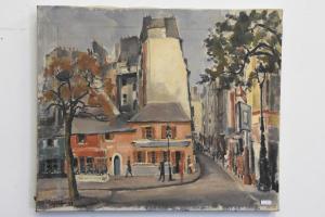 DUFOUR Jean 1903-1985,Place St André des Arts à Paris,Rops BE 2021-06-06