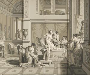 DUFOUR Joseph 1754-1827,depiction of Cupid and Psyche,19th century,Skinner US 2020-07-28