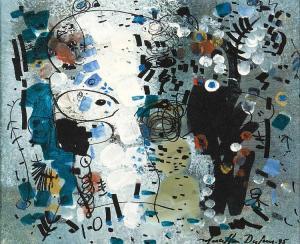 DUFOUR Marcellin 1946,Composition #5,1995,Dogny Auction CH 2015-12-01