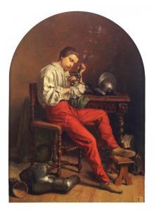 DUFOURMENTELLE Félix 1824-1859,The armourer,1859,Rosebery's GB 2017-03-29