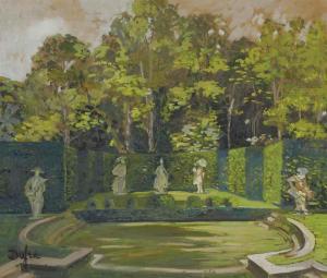 DUFRA,Chateau de Goussay, le théâtre de verdure,Christie's GB 2015-09-28