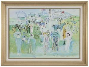 DUFY Jean 1888-1964,Horse Racing Scene,Brunk Auctions US 2014-01-18