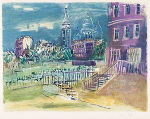 DUFY Jean 1888-1964,Montmartre,1950,Swann Galleries US 2024-03-14