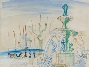 DUFY Raoul 1877-1953,CANNES, LA FONTAINE,Artcurial | Briest - Poulain - F. Tajan FR 2013-03-27