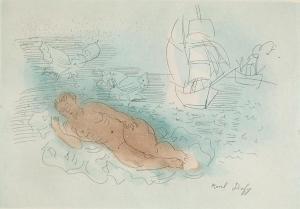 DUFY Raoul 1877-1953,Reclining nude,Glerum NL 2010-03-08