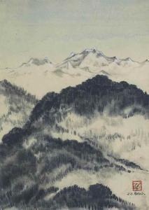 DUGAR indra 1918-1989,Mist and Mountains,1961,Christie's GB 2016-09-14