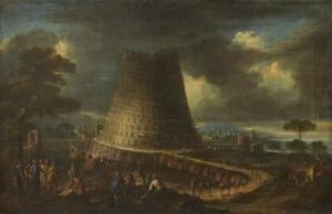 DUGHET Gaspard 1615-1675,The Tower of Babel,Uppsala Auction SE 2016-06-14