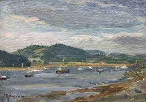 DUGMORE John R,Sailing Boats in a Lake Landscape,1963,Duggleby Stephenson (of York) 2024-02-02