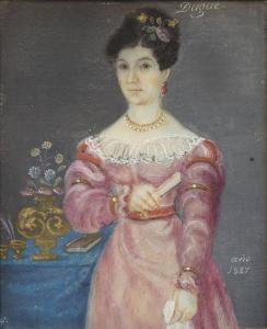 DUGUÉ 1800-1800,Retrato de dama,1827,Alcala ES 2018-03-21