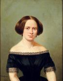 DUJOUR T,Portrait de femme,1859,Pierre Bergé & Associés FR 2012-06-20