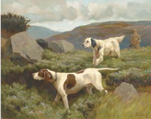 DUKE Alfred 1863-1905,An English setter and a pointer,Christie's GB 2003-11-27