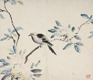 DUKSIN Kim 1754-1822,Flowers & Bird,Seoul Auction KR 2011-03-10