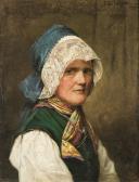 DUKSZYñSKA DUKSZTA Emilia 1837-1898,Bavarian Woman,1882,Agra-Art PL 2011-10-16