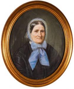 DUKSZYñSKA DUKSZTA Emilia 1837-1898,PORTRET KOBIETY W CZEPCU,Ostoya PL 2014-03-15