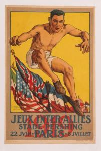 DULIN James Harvey,F.A. U.S. Army. Jeux Inter-Alliés. Stade Pershing ,1919,Neret-Minet 2020-03-05